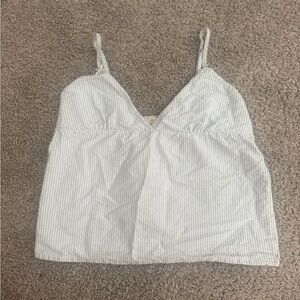 Edith Striped Tank Brandy Melville Light Blue John Galt